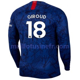 Maillot de Foot Chelsea GIROUD 18 Domicile 2019-20 Manches Longues